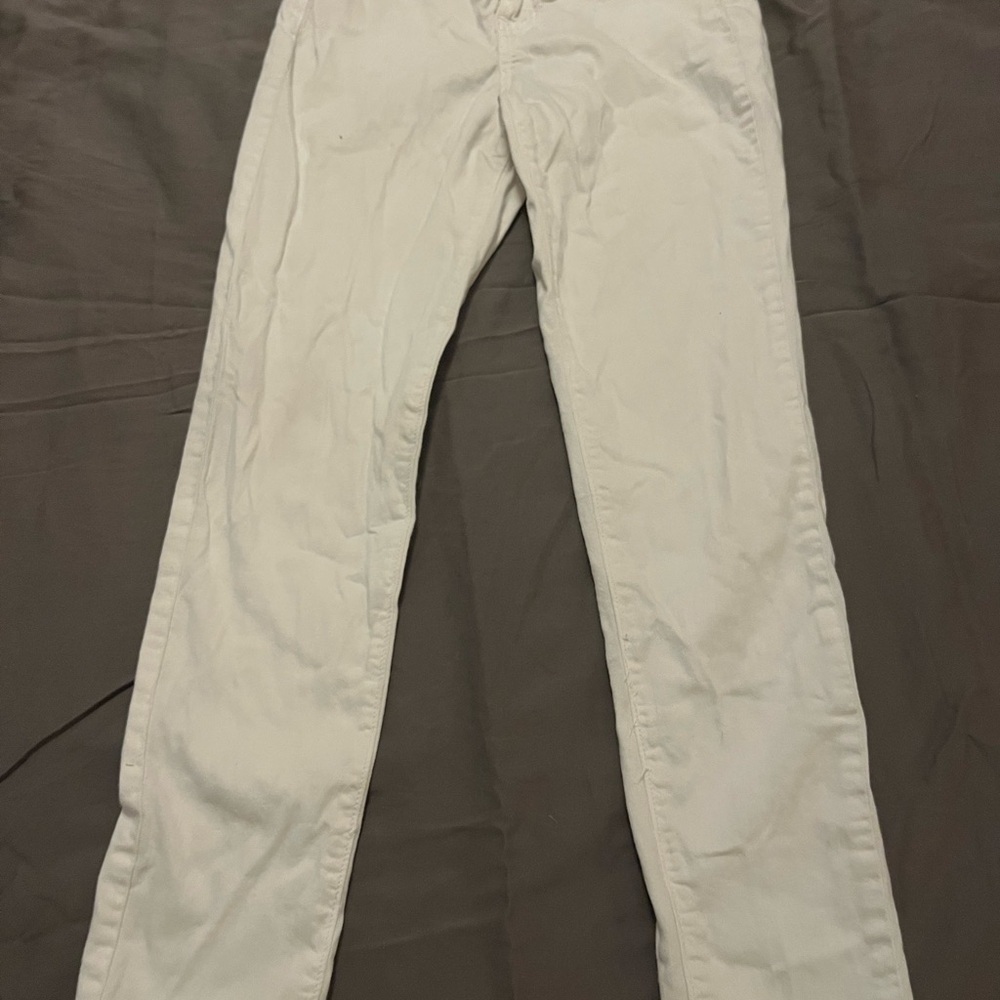 Fashion Nova Womens White Slim Fit Denim Pants Size 1